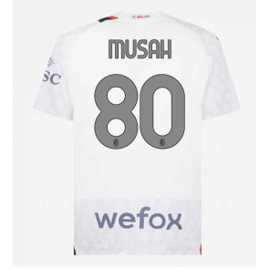 AC Milan Yunus Musah #80 Bortatröja 2023-24 Kortärmad